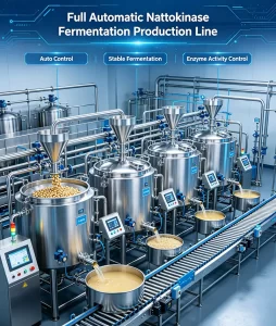 Full automatic nattokinase fermentation production line