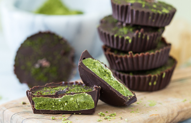 Chocolate Matcha Butter Cups