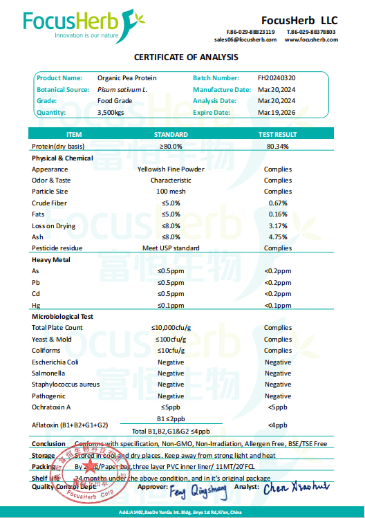 Healthife Organic Pea Protein