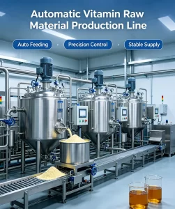 Automatic vitamin raw material production line