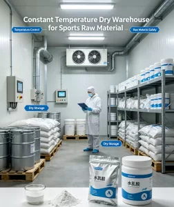 Constant temperature dry warehouse for sports raw material