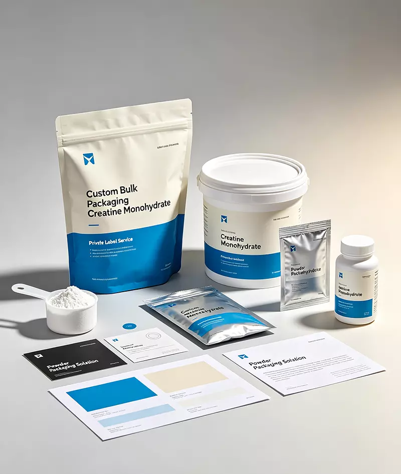 Custom bulk packaging creatine monohydrate