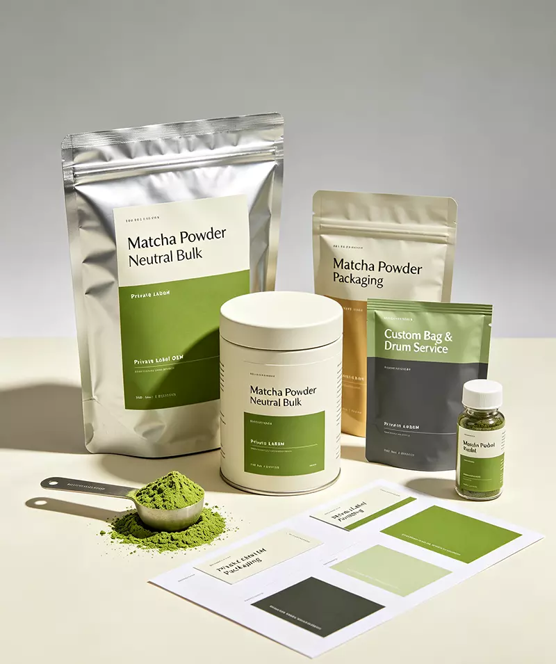 Matcha powder neutral bulk private label OEM packaging Matcha powder neutral bulk private label OEM packaging