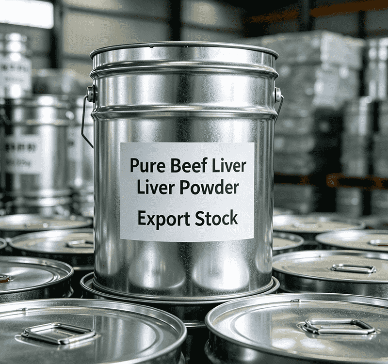 25kg iron drum bulk wholesale pure beef liver powder export stock