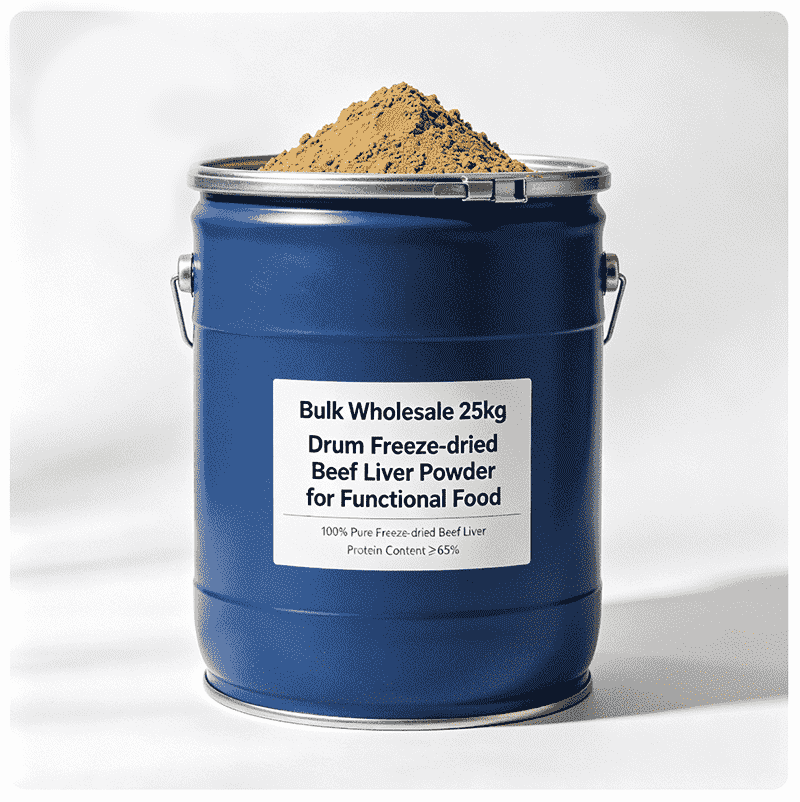 Bulk wholesale 25kg drum freeze-dried beef liver powder for functional food
