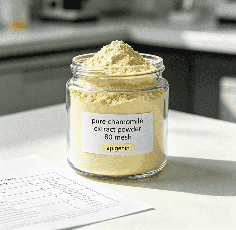 pure chamomile extract powder 80 mesh apigenin HPLC tested