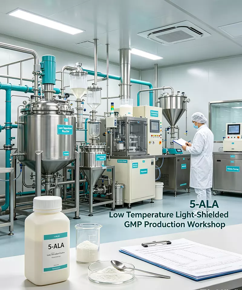 5-ALA low temperature light-shielded GMP production workshop