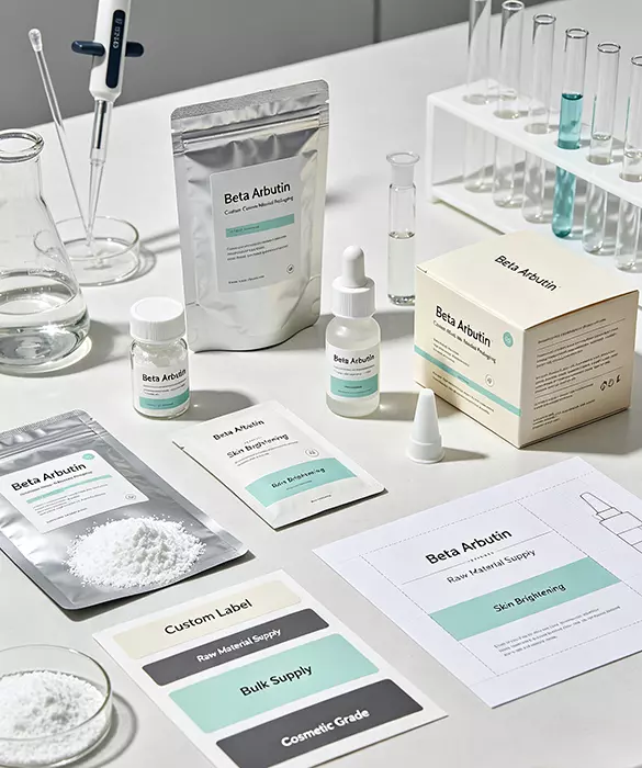 Beta Arbutin custom cosmetic raw material packaging