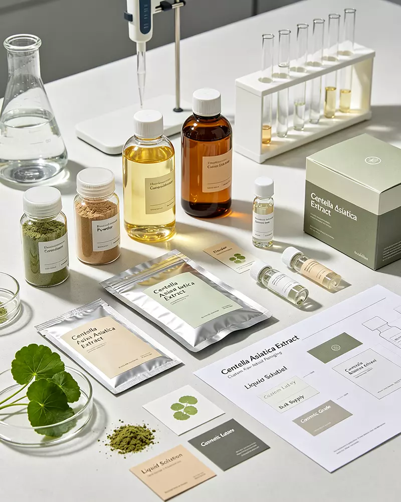 Centella Asiatica Extract custom raw material packaging