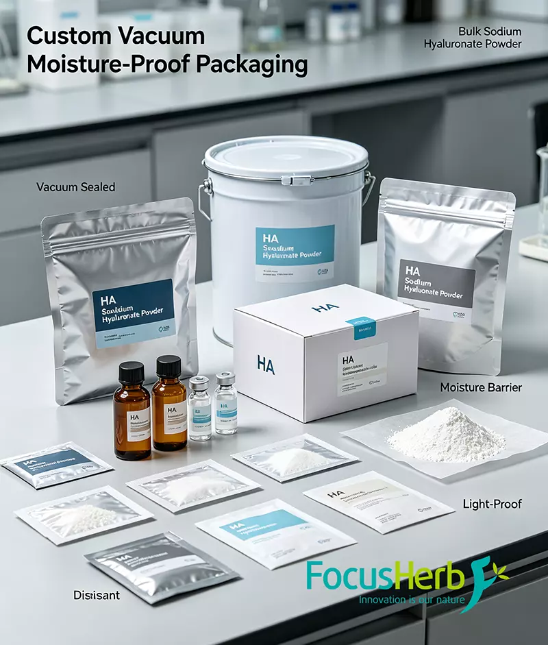 Custom vacuum moisture-proof HA powder packaging