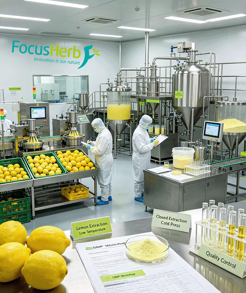 Eriocitrin lemon extraction GMP low-temperature production workshop Eriocitrin lemon extraction GMP low-temperature production workshop
