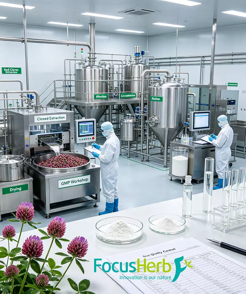 Formononetin red clover extraction GMP production workshop Formononetin red clover extraction GMP production workshop