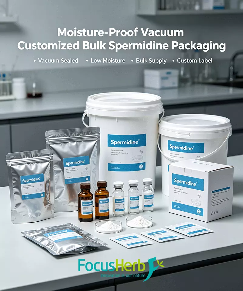 Moisture-proof vacuum customized bulk spermidine packaging