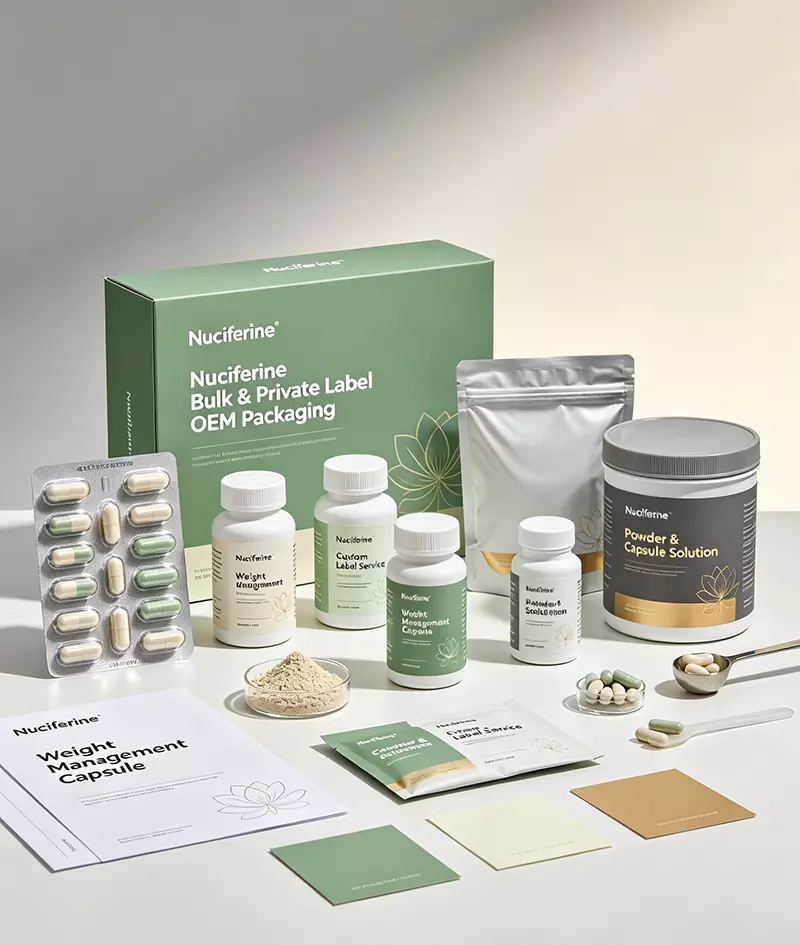Nuciferine bulk private label OEM packaging