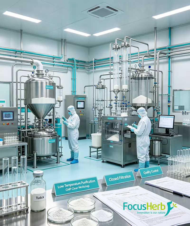Tudca low temperature purification GMP clean workshop Tudca low temperature purification GMP clean workshop